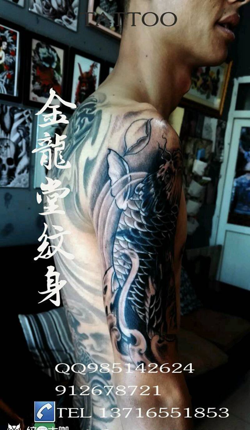 强力遮盖纹身纹身图片_肩部传统动物原创成品纹身图案