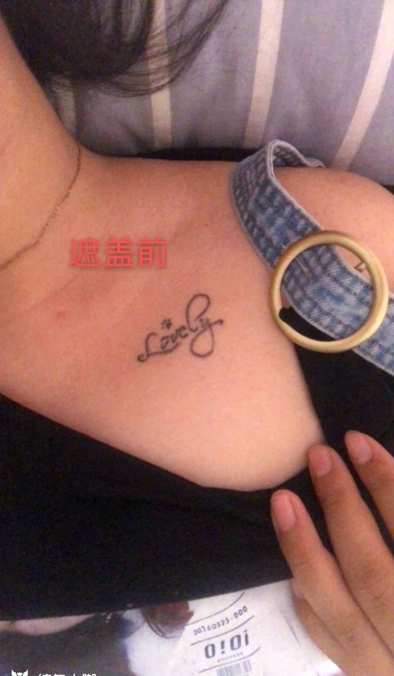 锁骨遮盖作品纹身图片_胸部Old School纹身图案