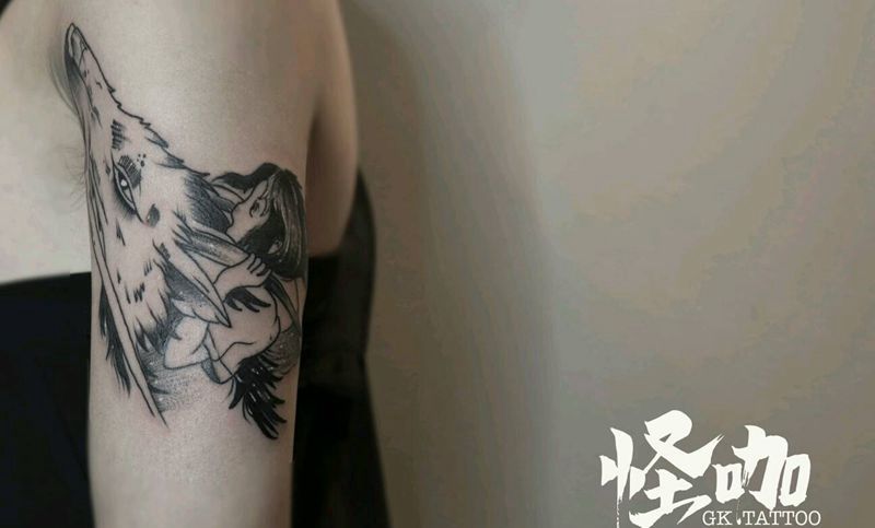 白龙纹身图片_手臂纹身图案