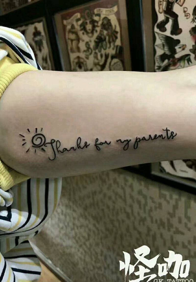 字体纹身图片_手臂欧美字符原创成品纹身图案