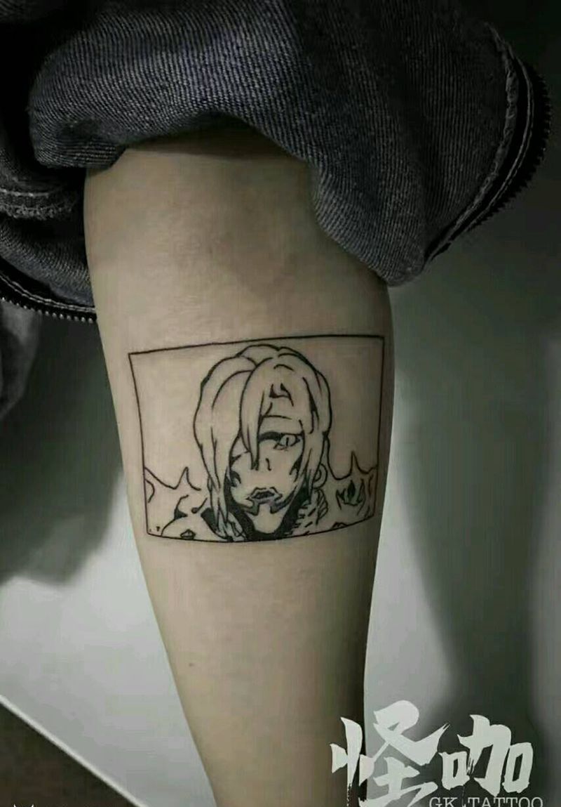 人物纹身图片_手臂欧美人物原创成品纹身图案