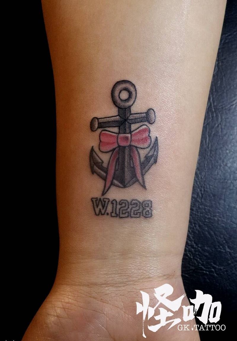 船锚纹身图片_