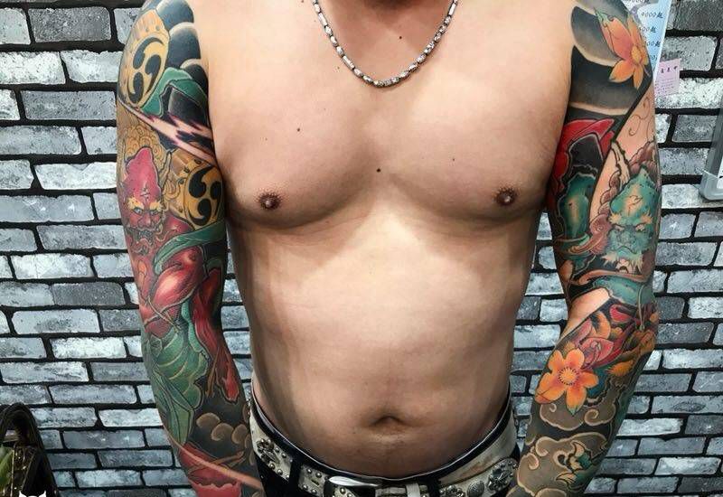 风神雷神纹身图片_