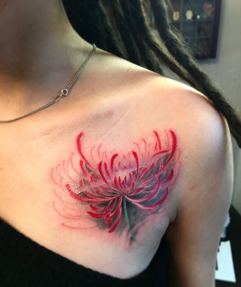 彼岸花纹身图片_