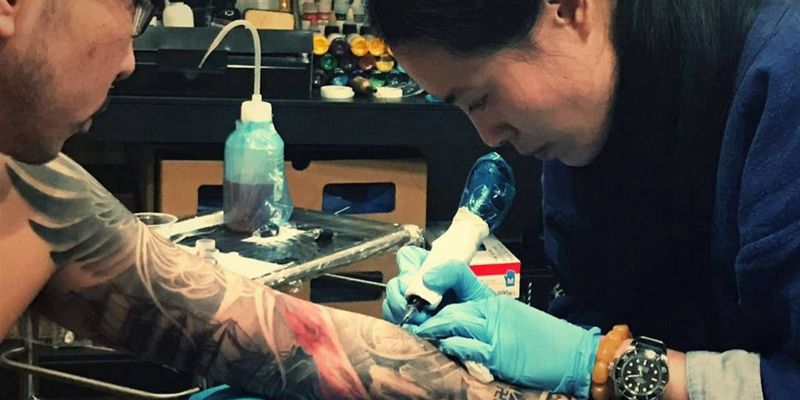 无往纹身图片_成品手臂写实原创图腾纹身图案