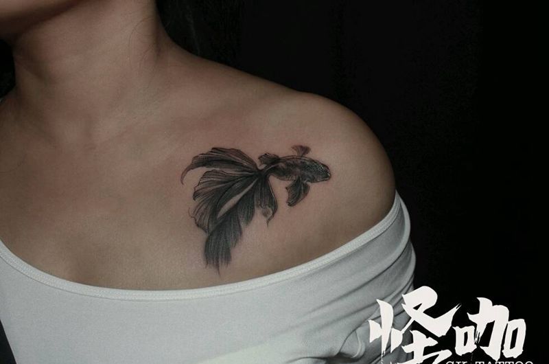金鱼纹身图片_