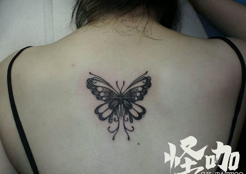 蝴蝶纹身图片_