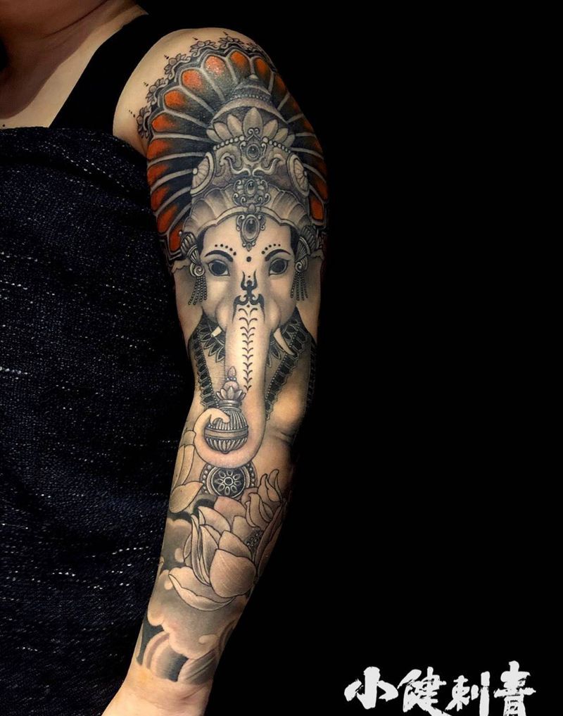 象神纹身图片_