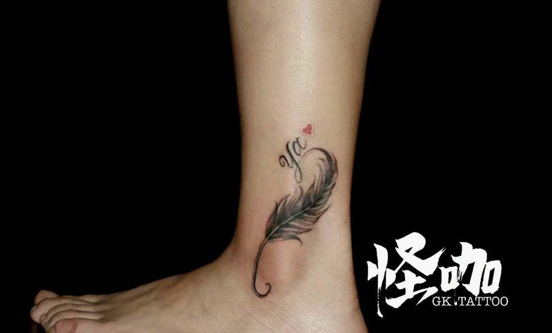 羽毛纹身图片_