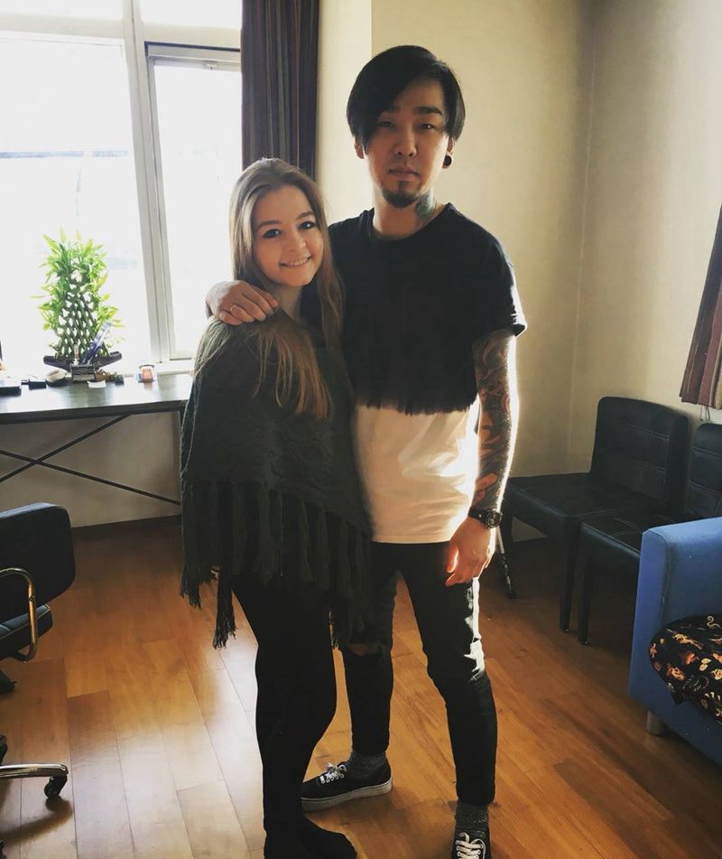 感谢拍摄纹身图片_