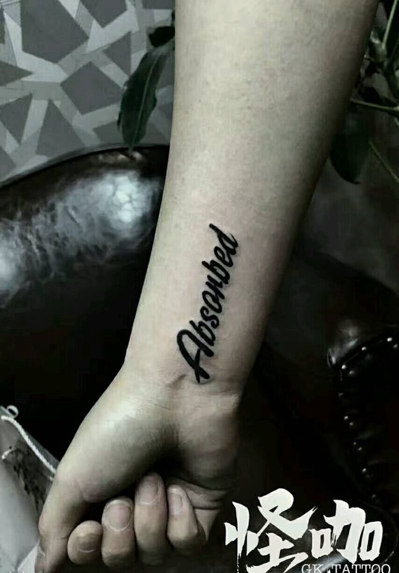 字体纹身图片_手臂欧美字符原创成品纹身图案