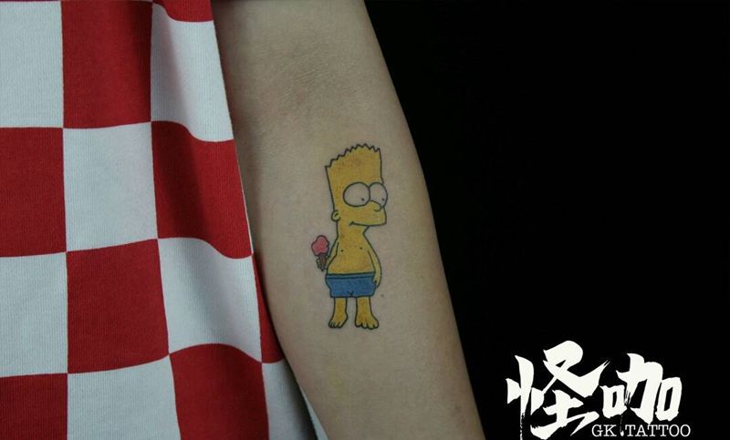 辛普森纹身图片_手臂纹身图案