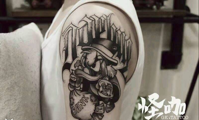 奇卡诺纹身图片_花体字纹身图案