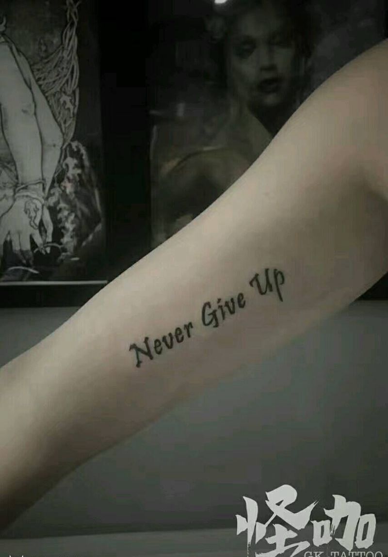 字母纹身图片_手臂欧美字符原创成品纹身图案