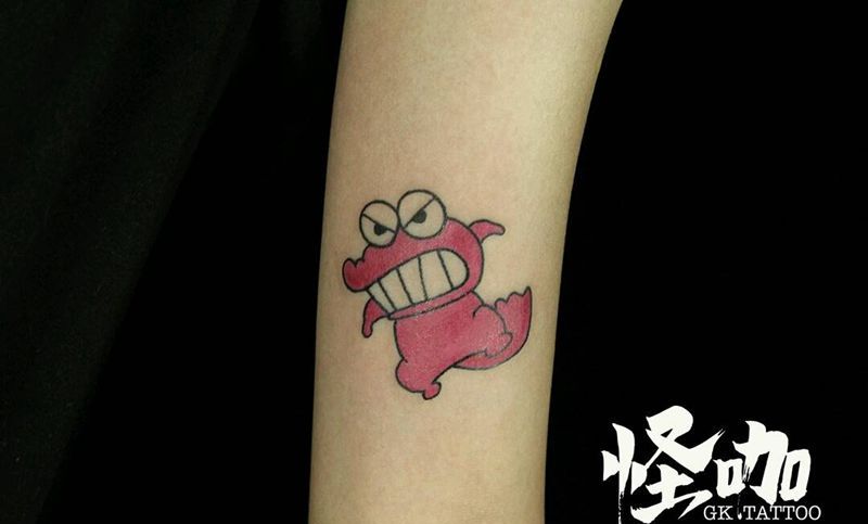 卡通纹身图片_手臂纹身图案