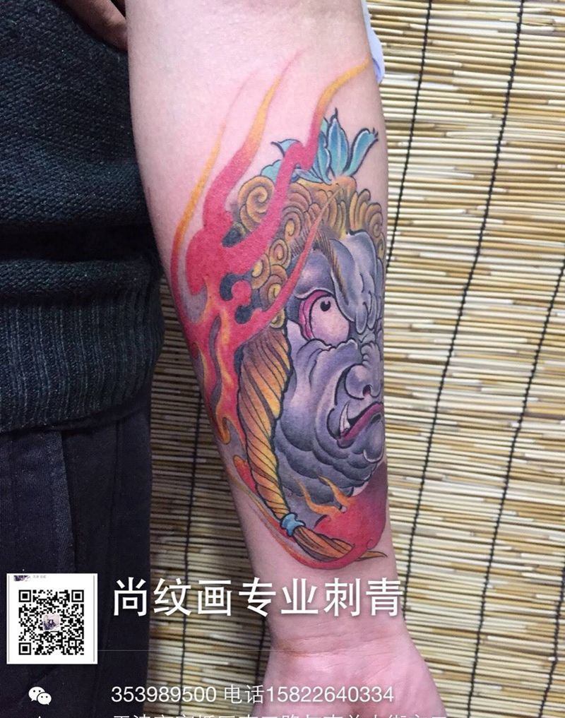 明王纹身图片_