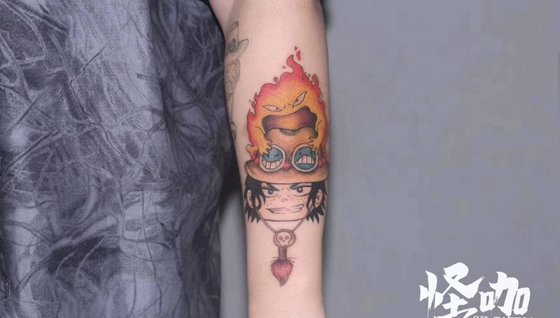 动漫纹身图片_手臂纹身图案