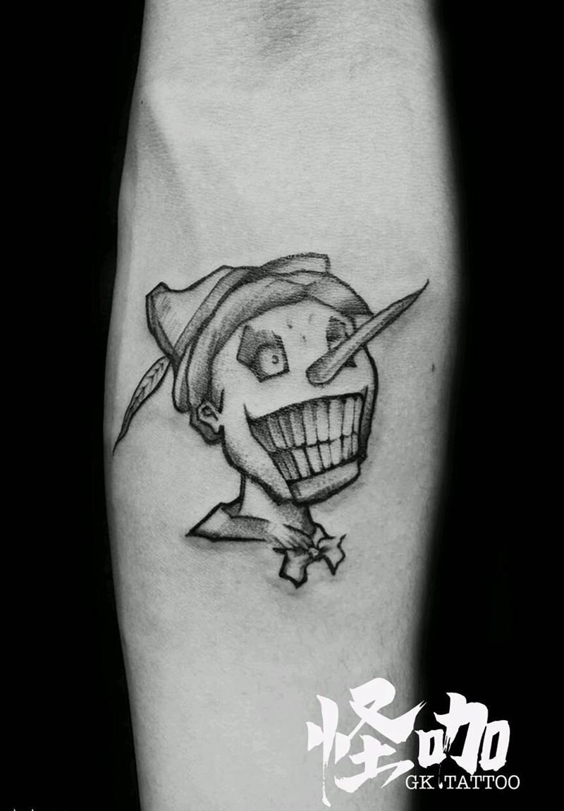 匹诺曹纹身图片_