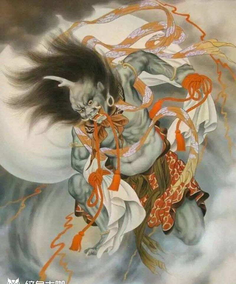 两位大神纹身图片_手稿传统宗教纹身图案