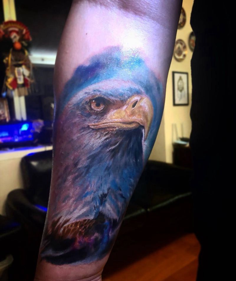 白头鹰纹身图片_