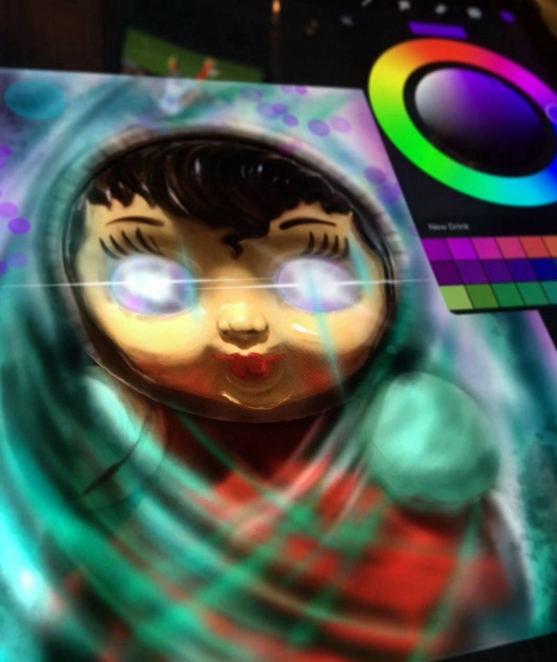 新画 不倒翁 有喜欢的约纹身图片_