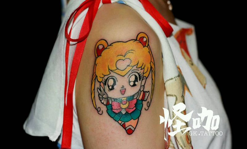 姐妹花童心未泯纹身图片_