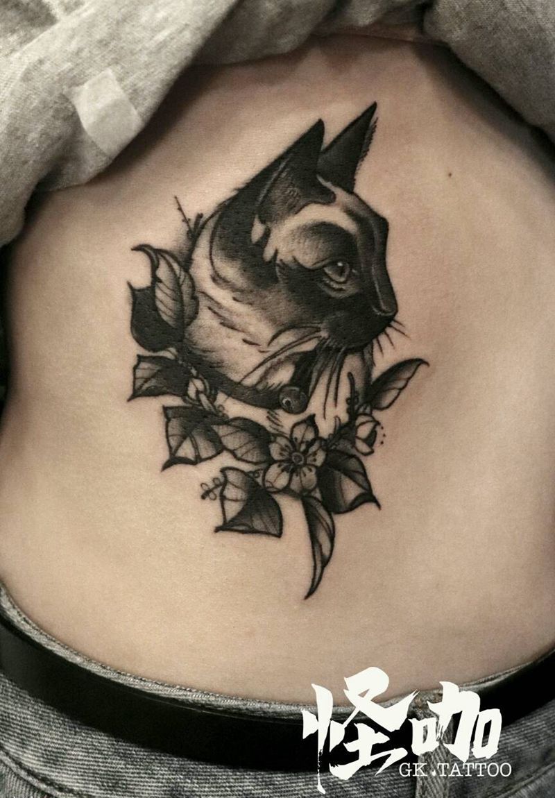 猫纹身图片_