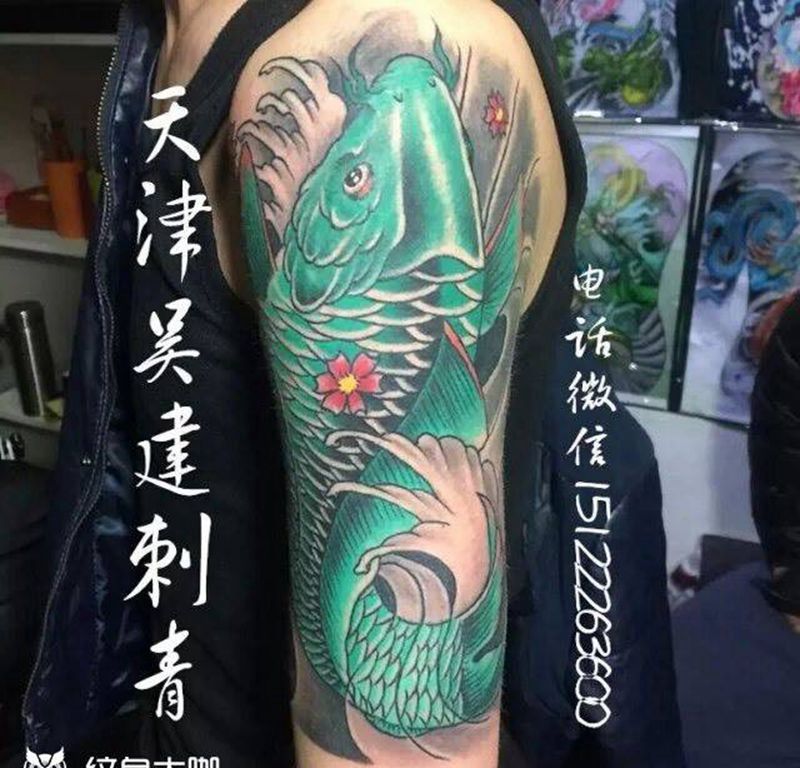 吴建刺青纹身图片_