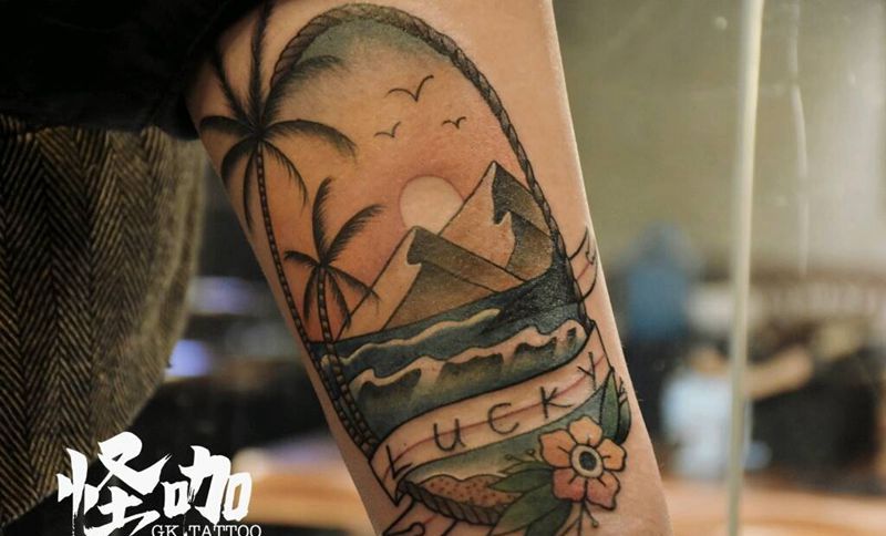 school纹身图片_手臂纹身图案