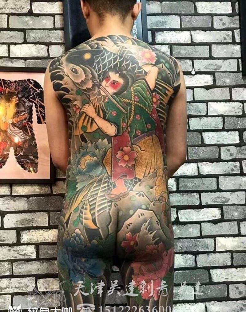 西塔鬼若丸纹身图片_