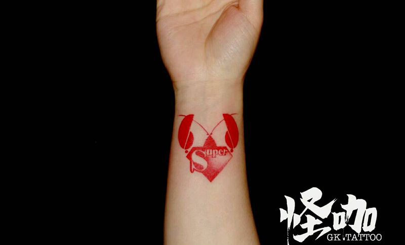 螃蟹纹身图片_手臂清新动物原创成品纹身图案