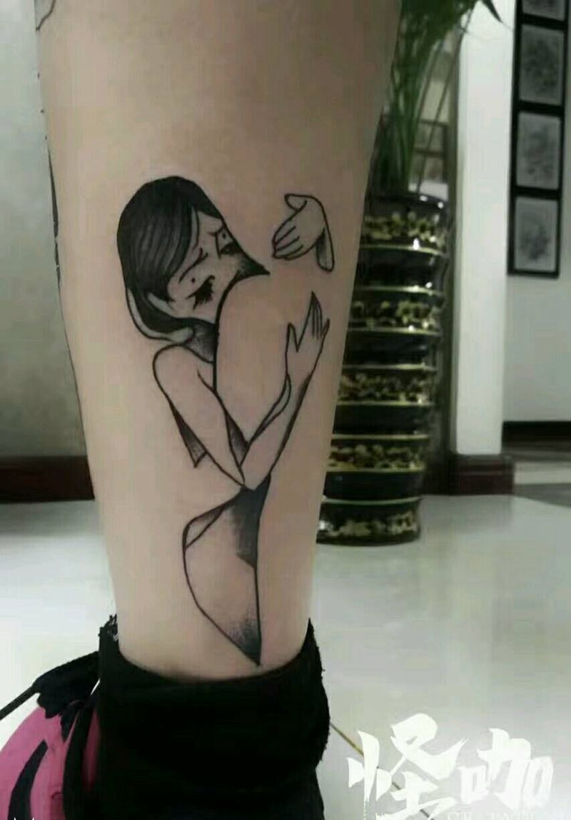 抽象纹身图片_手臂欧美人物原创成品纹身图案