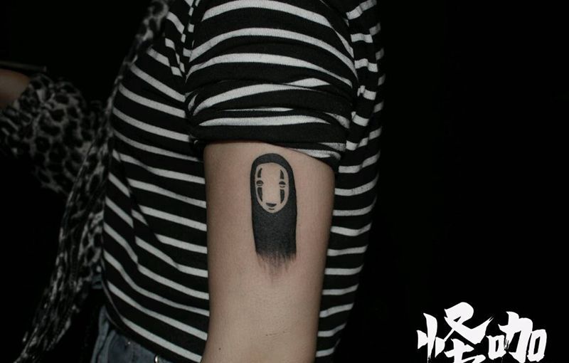 无脸男纹身图片_