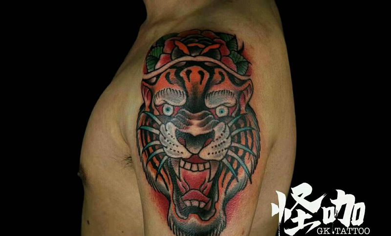 老虎纹身图片_