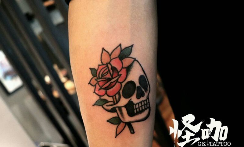 骷髅纹身图片_