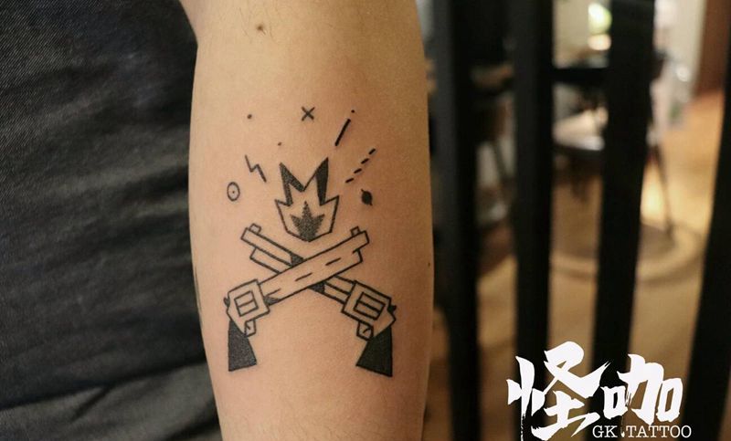 你要来两发嘛纹身图片_