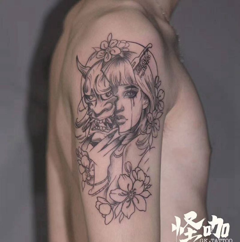 般若纹身图片_手臂纹身图案