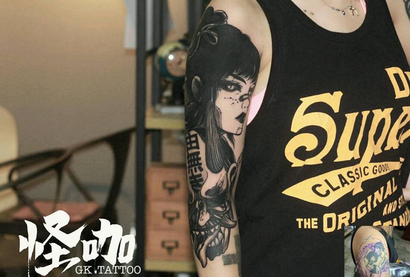 旧纹身遮盖纹身图片_手臂纹身图案