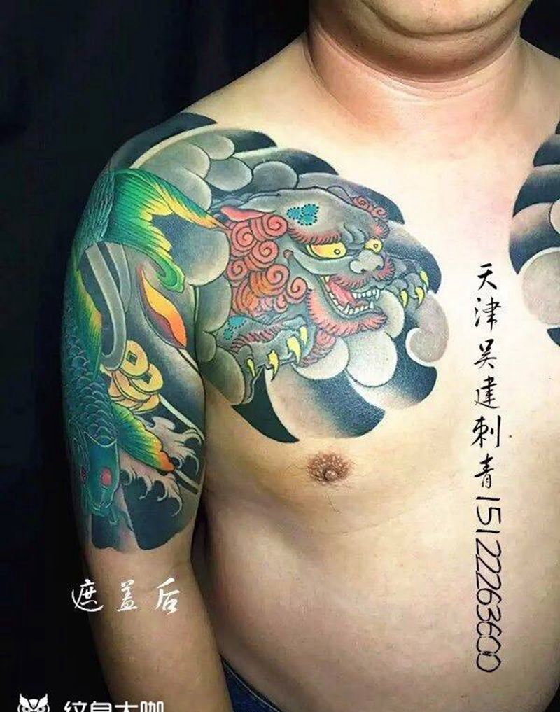 盖中盖纹身图片_