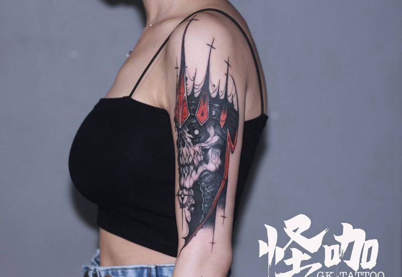 暗黑纹身图片_手臂纹身图案
