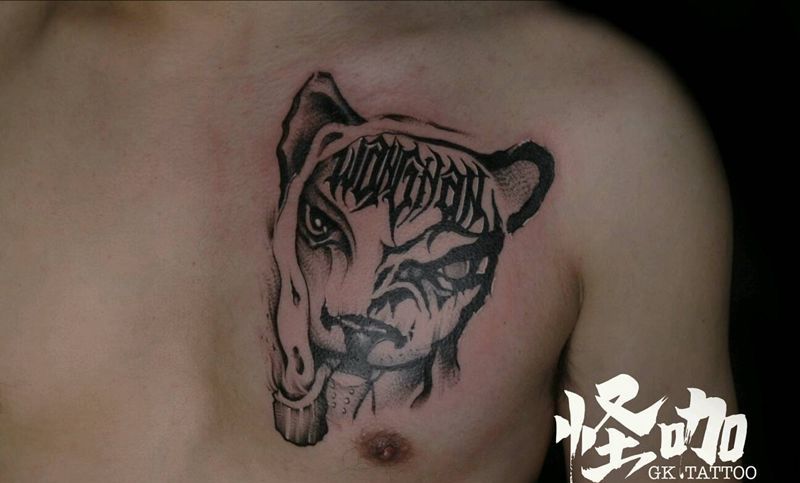 老虎纹身图片_