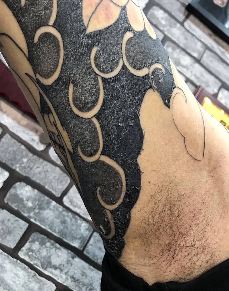 晒晒近照细节恢复中，纹身图片_