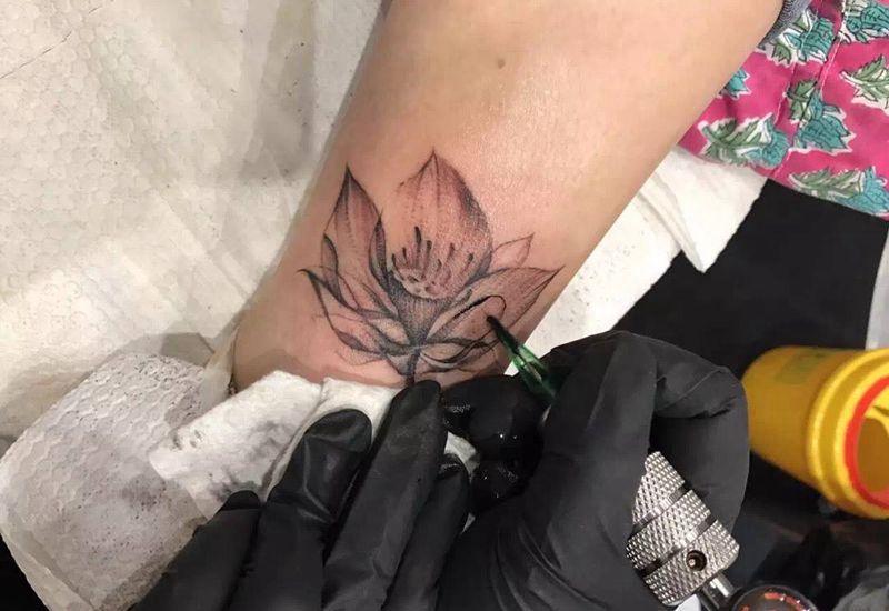 心无垢染纹身图片_