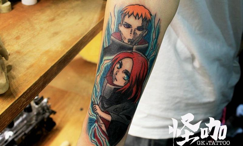 火影纹身图片_手臂纹身图案