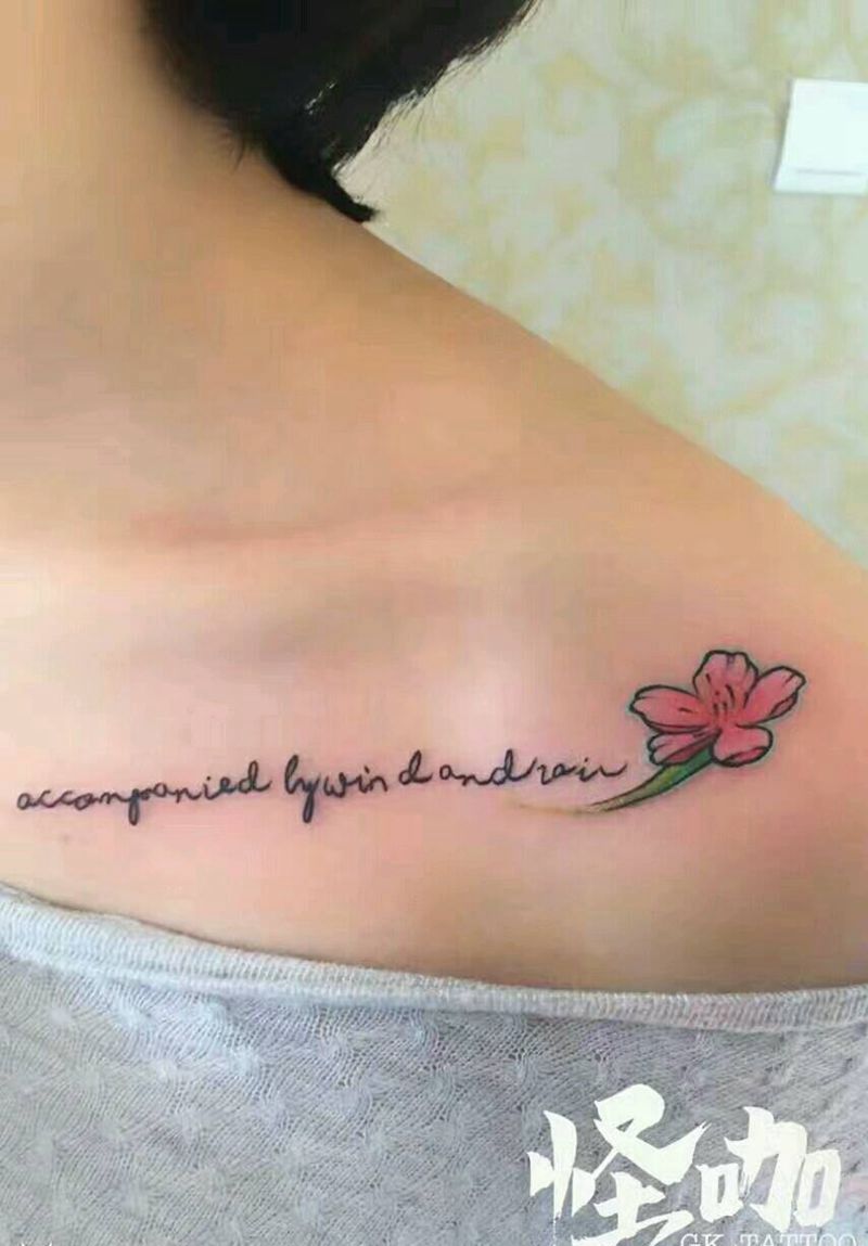 字母纹身图片_肩部欧美字符原创成品纹身图案