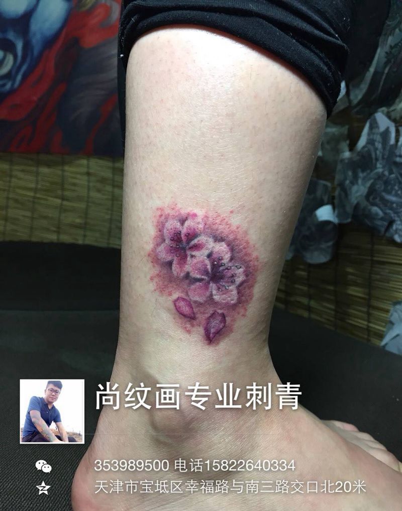 樱花纹身图片_