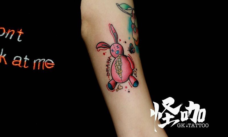 彩色一组纹身图片_