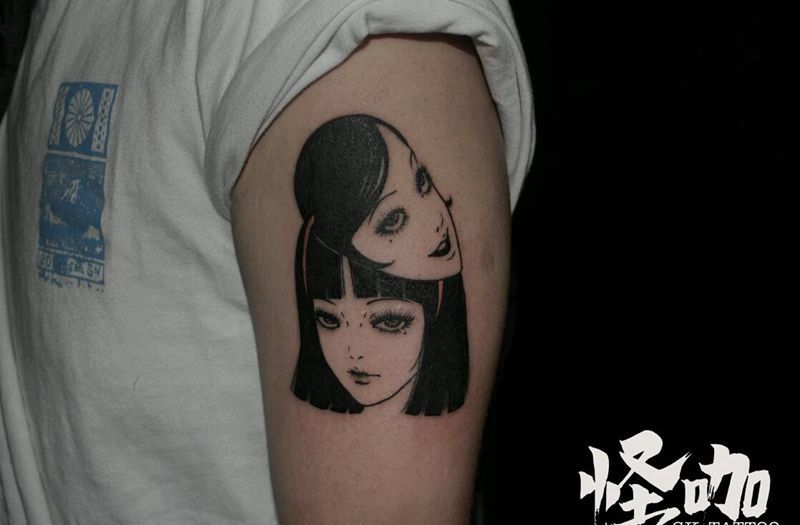 日式富江纹身图片_