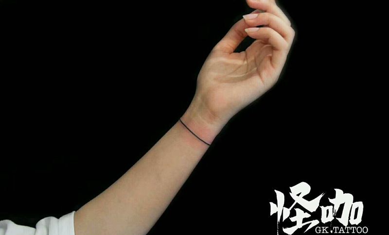 几何纹身图片_手臂清新几何原创成品纹身图案