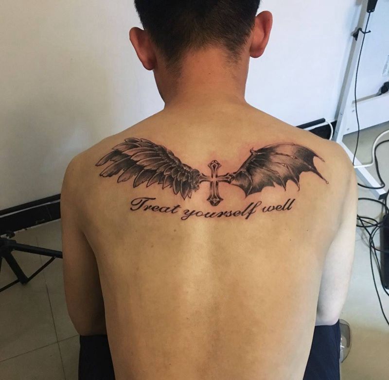 翅膀纹身图片_